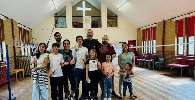 saint josephac280c299s church opens its doors to community badminton