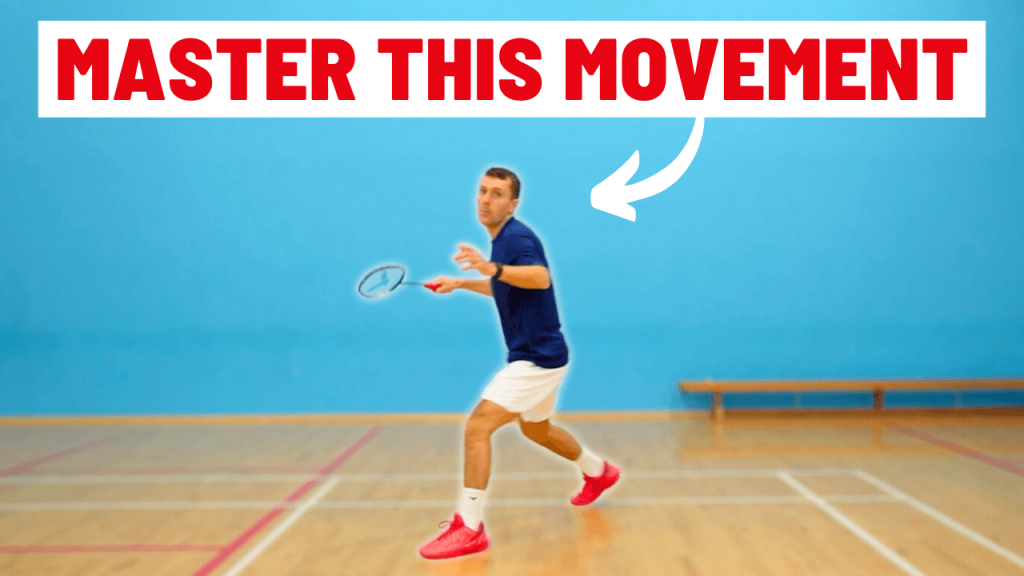 learn the scissor kick footwork in badminton step by step tutorial to move to your round the head corner