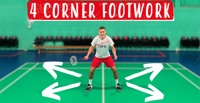 4 corner footwork step by step badminton tutorial with pictures