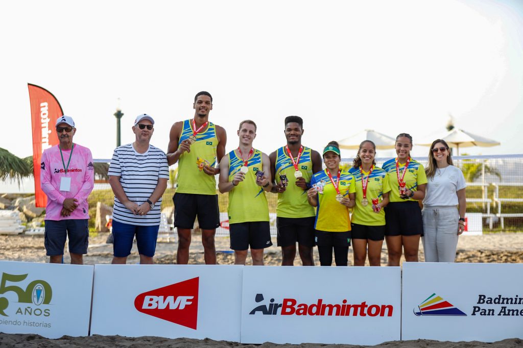 Brazil and Venezuela for the AirBadminton World Cup brazil and venezuela for the airbadminton world cup